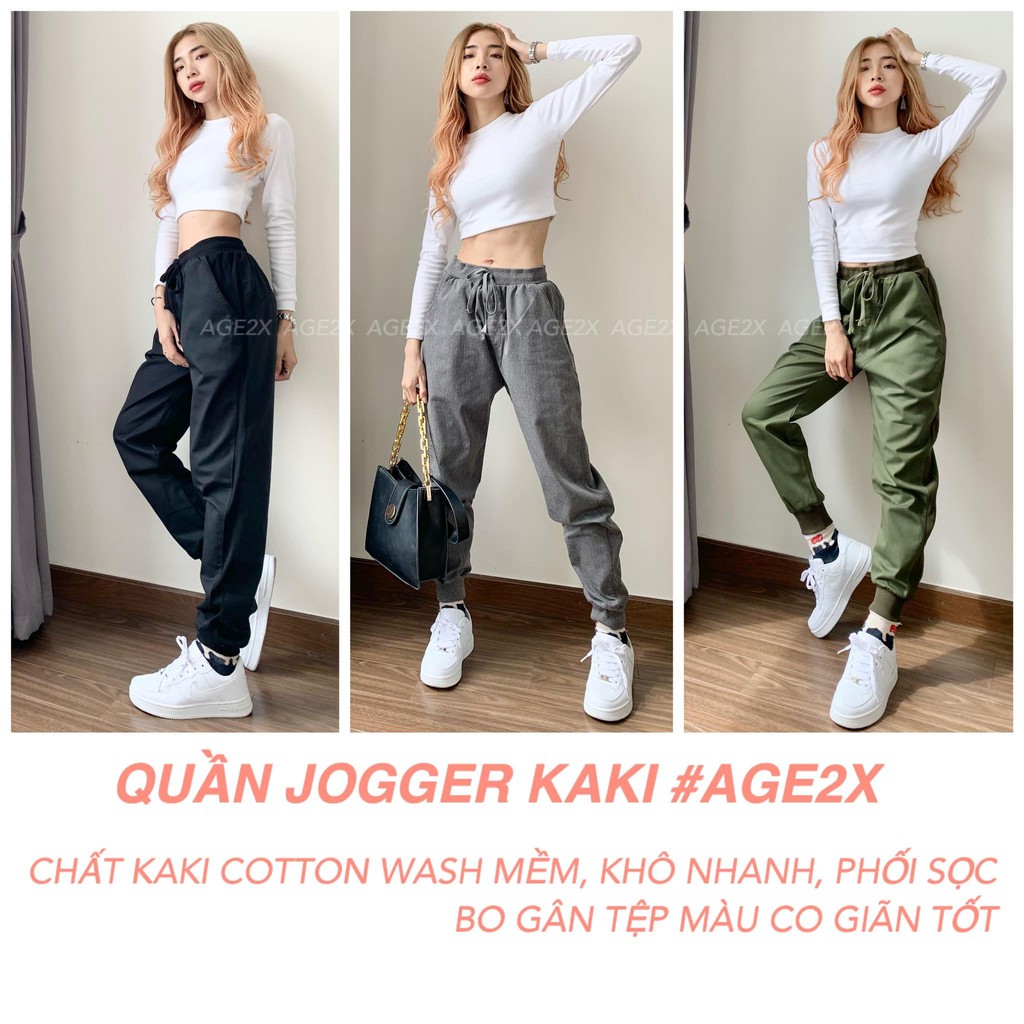 QUẦN JOGGER KAKI UNISEX #AGE2X