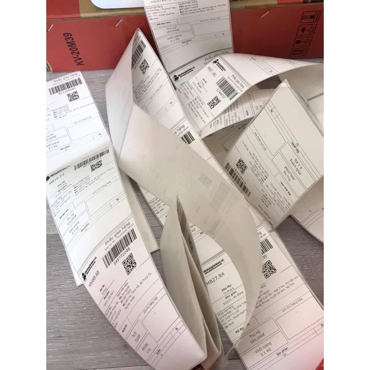 Giấy in đơn hàng TMĐT Tem vận chuyển  A7 cho máy in nhiệt dPos PR421, Abit Q900, DT108B XP470B, XP420B, HPRT N41