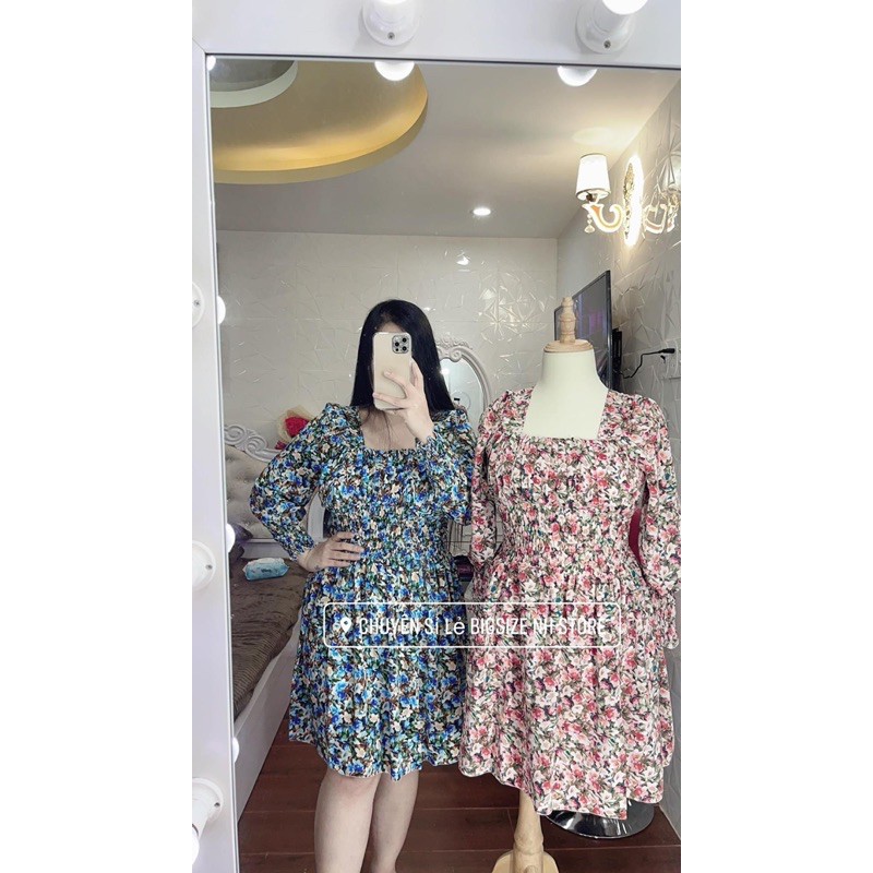 Đầm Hoa Thiết kế Nhún Eo Bigsize Vương Ngọc Hân