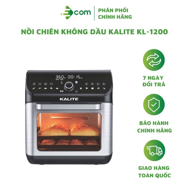 [Mã ELHADEV giảm 4% đơn 300K] Nồi chiên không dầu Kalite KL-1200 - Hàng Chính Hãng