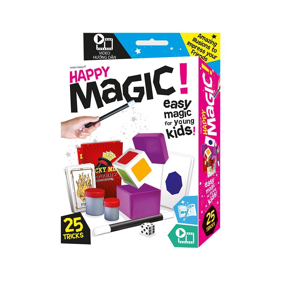 Bộ Đồ Chơi 25 Trò Ảo Thuật Nhà Tiên Tri Happy Magic Hanky Panky HP1943