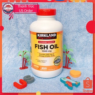 Fish oil 1000mg 400 kirkland omega3 1000mg 400 viên viên uống dầu cá kirkland fish oil omega3 1000mg 400 viên