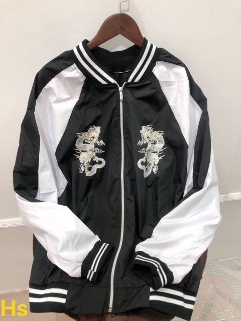 Unisex Áo Khoác Nam Nữ Đẹp Bomber Jacket Dragon Ball Nhẹ Bền (Áo Rồng)-HươngSu | BigBuy360 - bigbuy360.vn