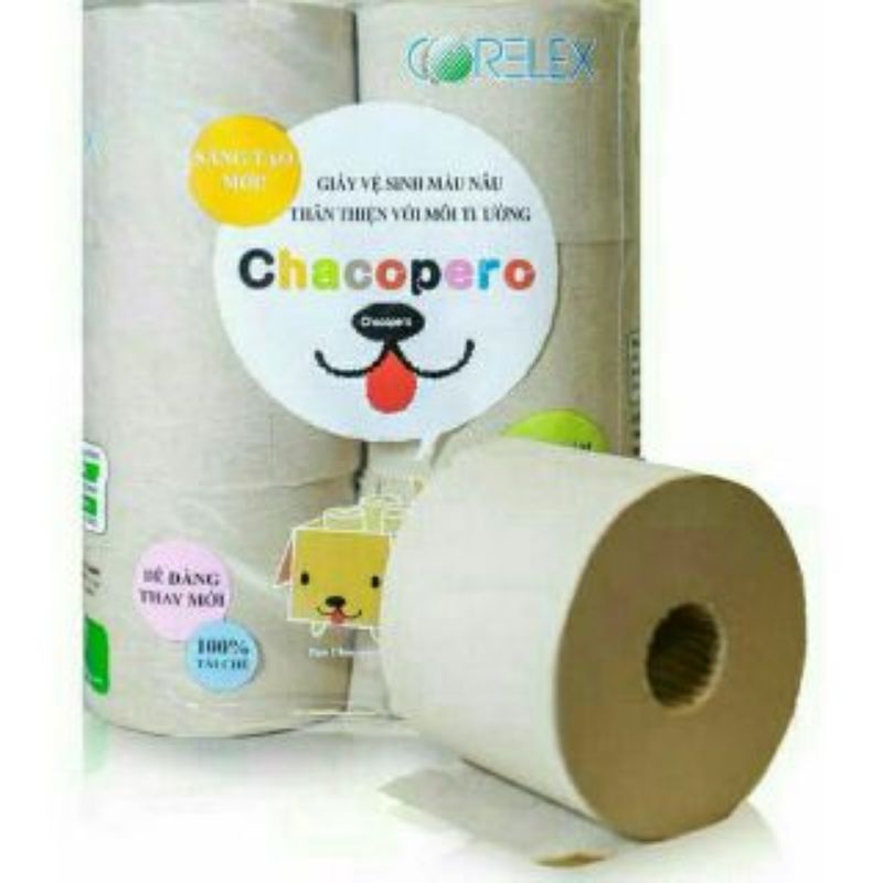 Giấy vệ sinh Chacopero- Corelex 1.4kg. 6 cuộn