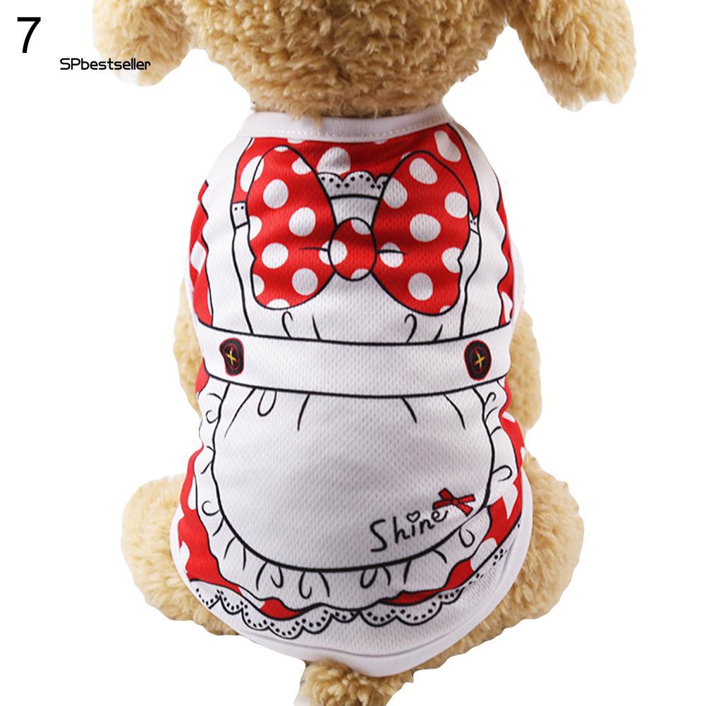 Áo ba lỗ kẻ sọc hợp thời trang cho thú cưng