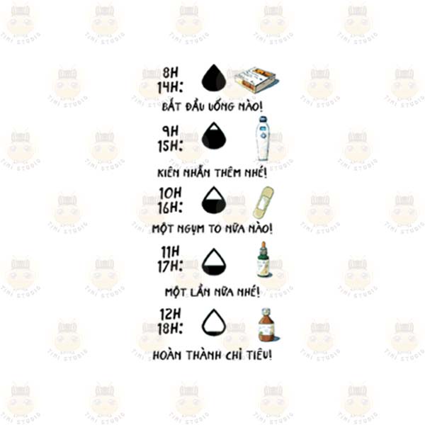 Bình Thủy Tinh Trong Suốt Hình Timeline Uống Nước - Tỉ Mỉ Studio - Mã 2507CG18