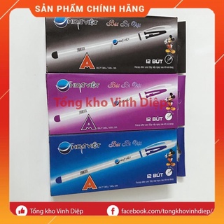 Bút chữ A mực nước, bút gel chữ A Hoa Việt nhiều màu