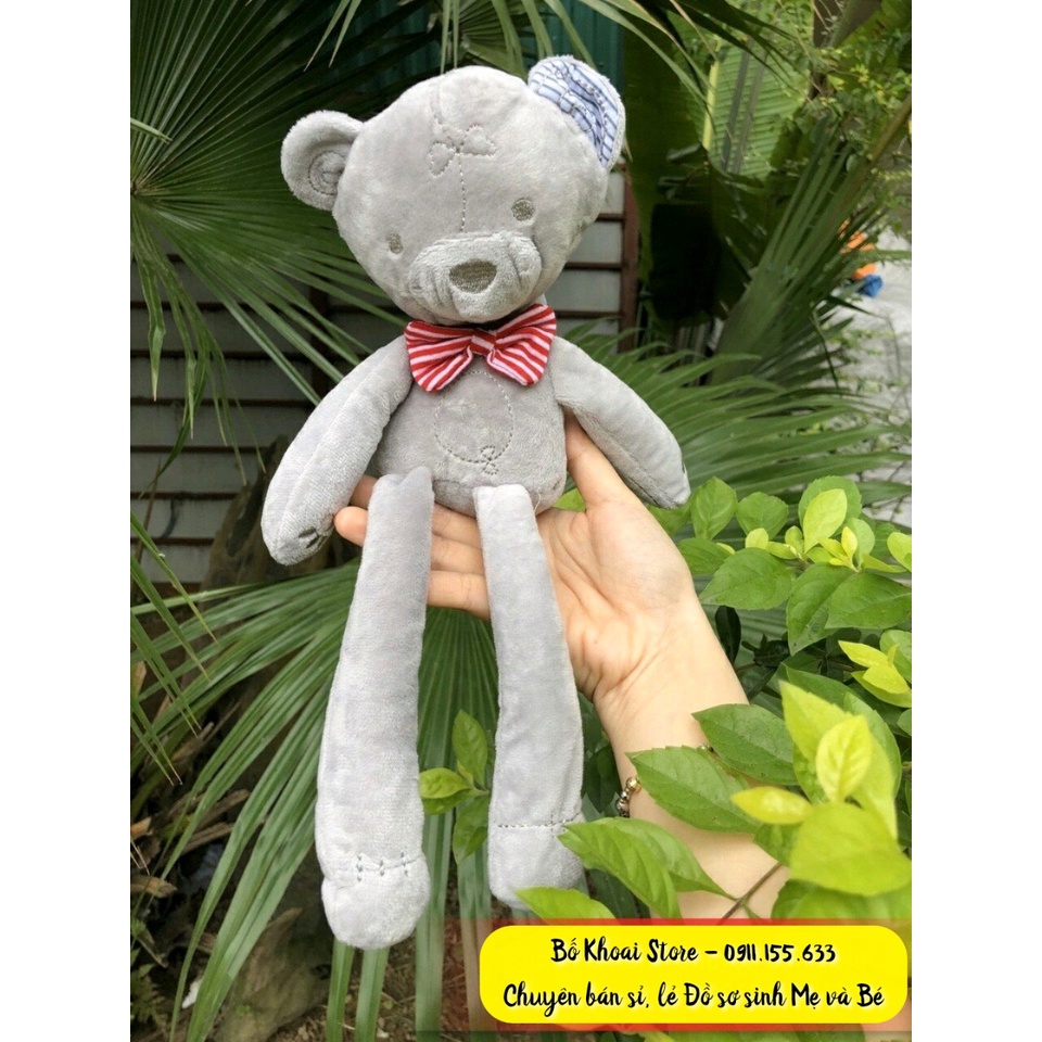 Gấu bông Mamas Papas - Gấu bông xám cho bé Sz 40cm - Bố Khoai Store