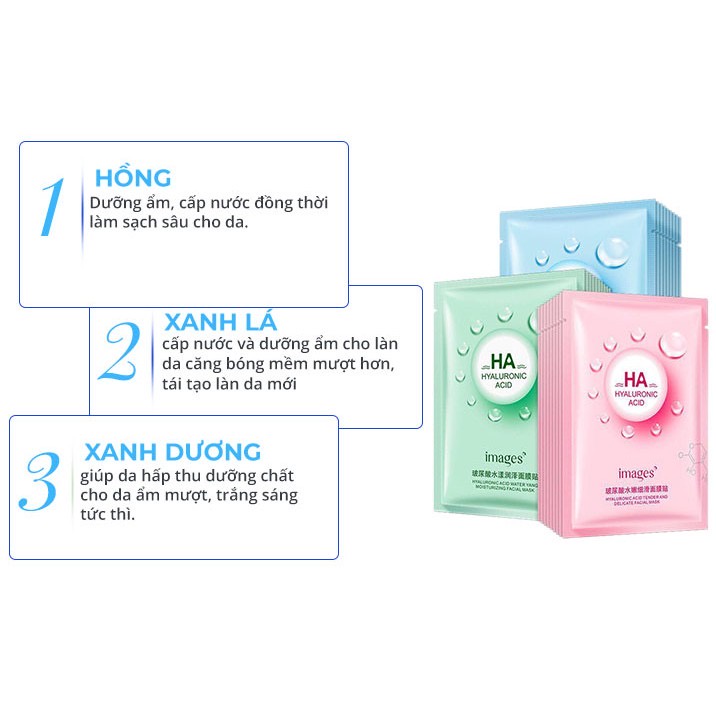 Mặt nạ giấy, mặt nạ HA dưỡng da dưỡng ẩm trắng da chống lão hóa nội địa trung