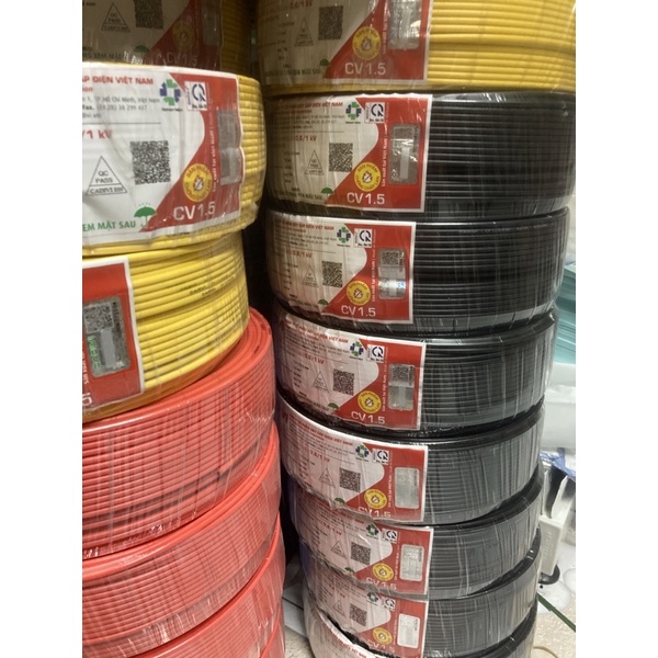 Cadivi dây điện Cadivi 1.5 đơn 7 sợi cv1.5 cuộn 100 mét