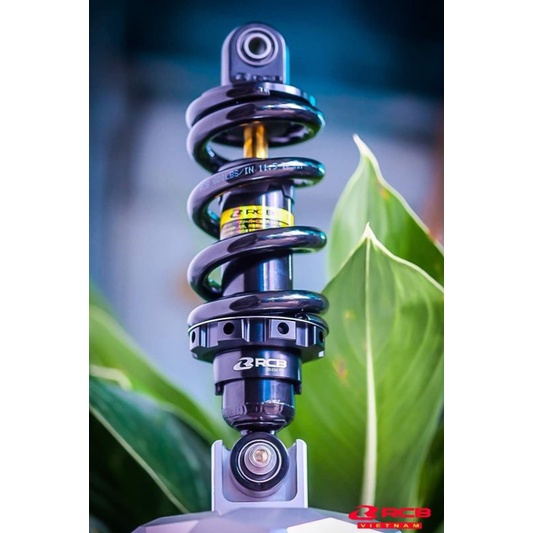 phuộc rcb M2 mẫu đen ty vàng gắn ex 135 - ex 150 - winner hàng chính hãng racingboy