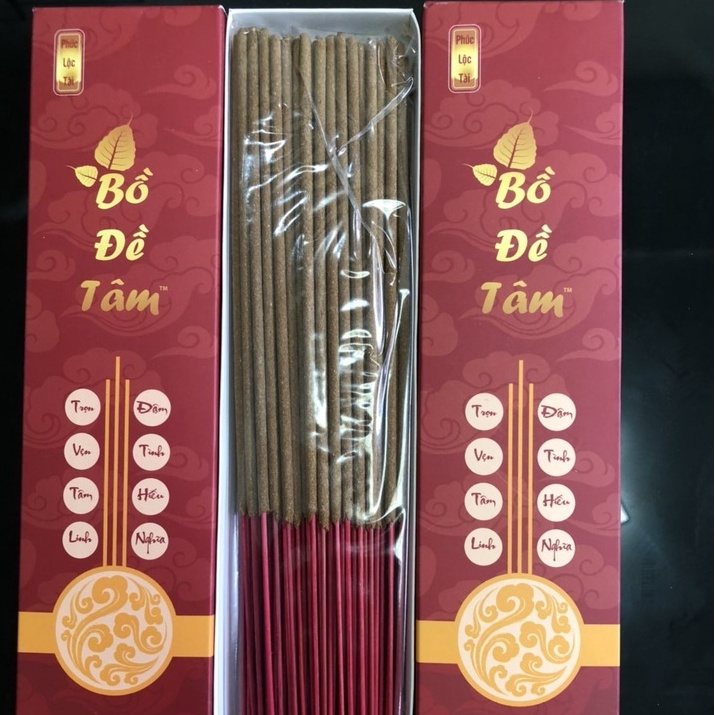 Nhang Hương Trầm Bồ Đề Tâm Ít Khói Thư Giãn Sạch Tự Nhiên Đem Lại Thịnh Vượng Hộp 99 Nén Ngắn