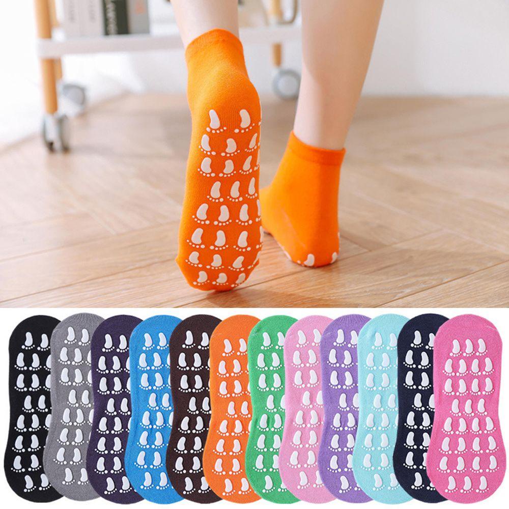 YVE Vớ Nhung Dày Chống Trượt Màu Sắc Trơn Mát Xa Chân Tiện Dụng Mang Trong Nhà / Chơi Thể Thao