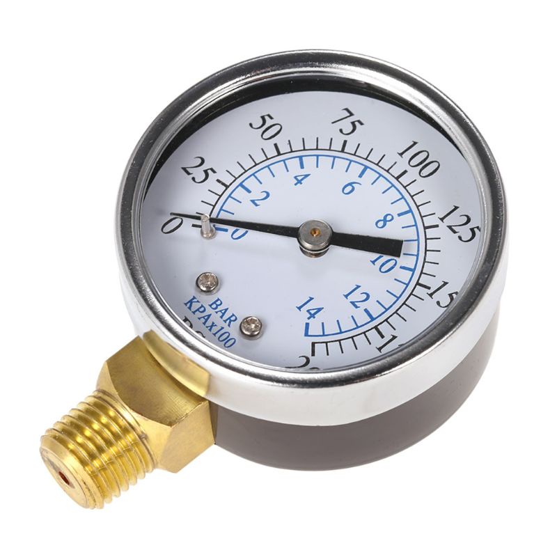 ✿ Đồng Hồ Đo Áp Suất Đa Năng 1 / 4 &quot;NPT 0-200psi / 0-14bar