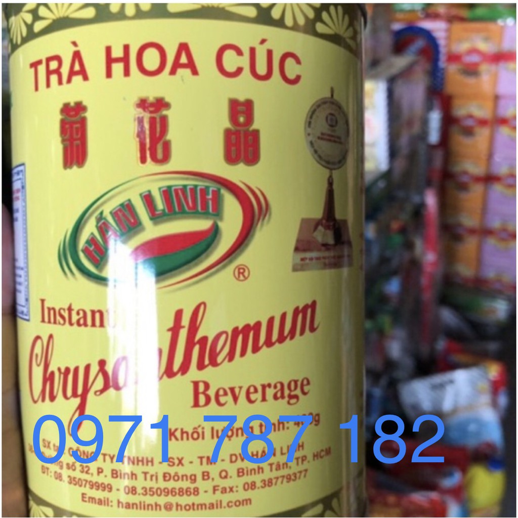 Trà hoa cúc hoà tan Hán Linh 400g loại 1 có hình huy chương