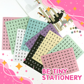 Sticker chữ cái Alphabet đủ màu cho đủ tất cả các Gam màu Be Tiny