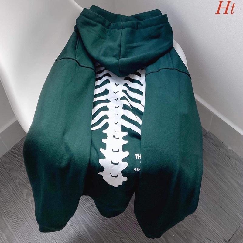 Áo hoodie white xương HT12