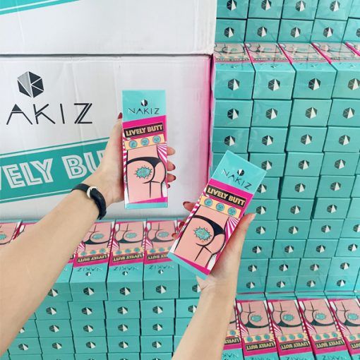 🦋giảm giá🦋Nakiz Lively Butt Intimate Areas Moisturizing and Brightening Cream 100g, Kem thoa thâm, mụn Mông, Bẹn, Nách, Lưng, Nhũ hoa, Cùi chỏ, Đầu gối