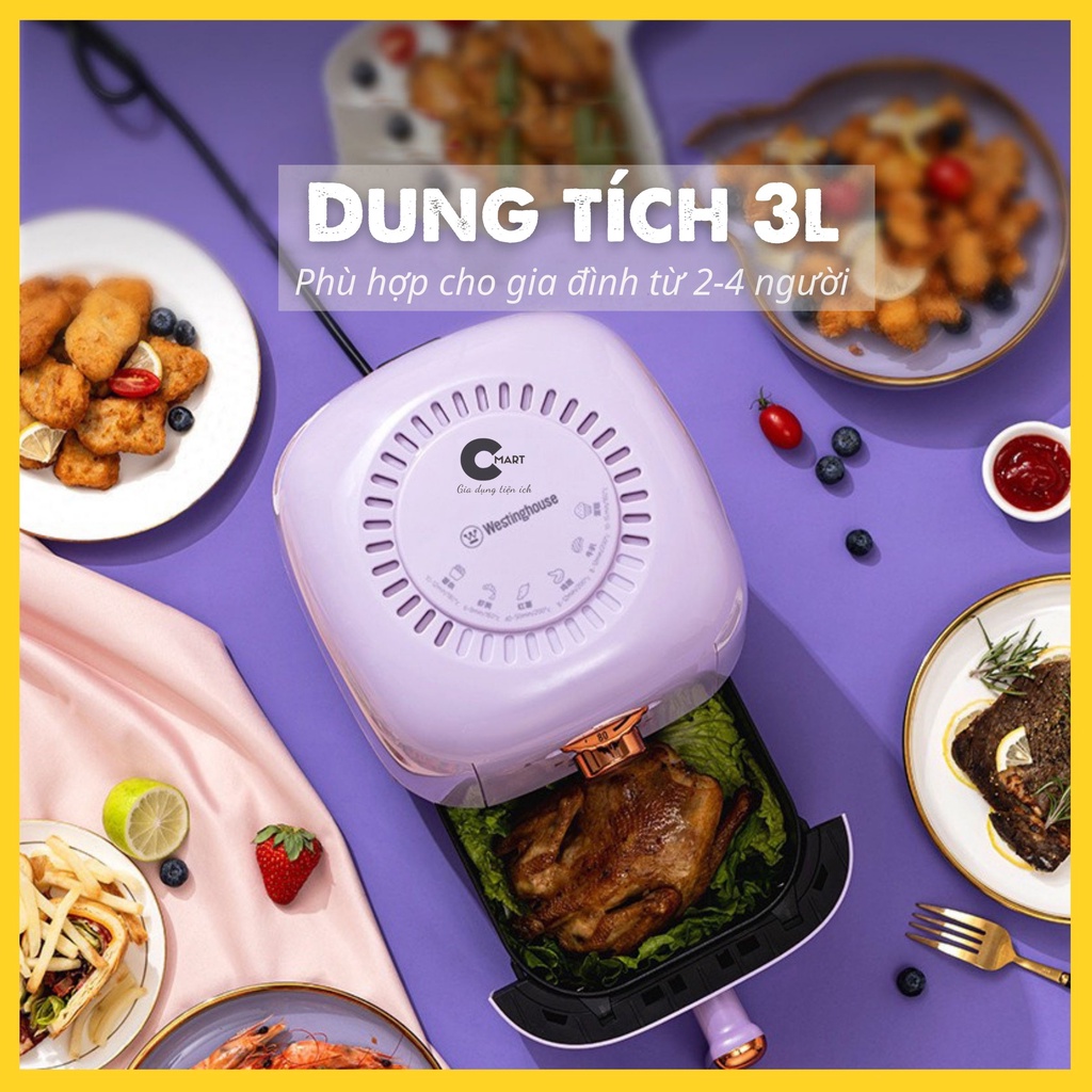 Nồi Chiên Không Dầu Westinghouse 3504F Dung tích 3L Chính Hãng [CMART_GIA DỤNG TIỆN ÍCH]