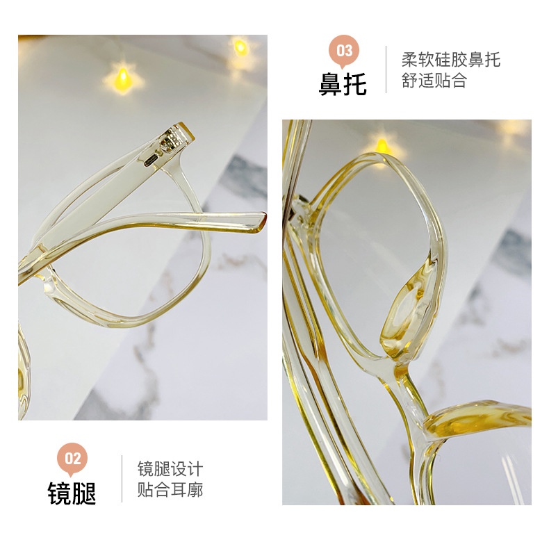Mắt kính gọng chống ánh sáng xanh phong cách Hàn Quốc thời trang cho nữ/ Mắt kính gọng nhựa tròng lọc ánh sáng xanh cho học sinh