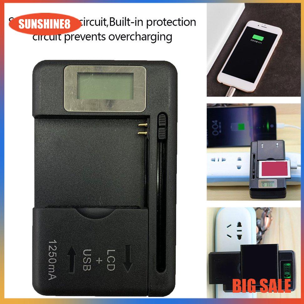 【SUN】[59K]Màn hình chỉ báo LCD bộ sạc pin di động phổ quát cho điện thoại có cổng USB