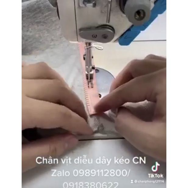 Chân vịt may mí diễu dây kéo, may dây kéo thẳng, đẹp và nhanh chóng