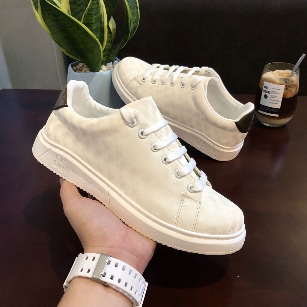 Giày Da Nam 𝑭𝑹𝑬𝑬𝑺𝑯𝑰𝑷 Giảm 20K Khi Nhập Mã [GIAY020K] - Giày Da Sneaker Nam Gót Micky_Siêu Chất