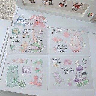Sticker 4 tấm hình cute