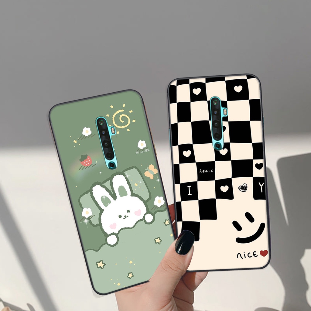 Ốp lưng Oppo RENO 2 / 2F / 2Z in hình Gấu nâu - hồng, Gấu Be@rick  cực CUTE, DỄ THƯƠNG