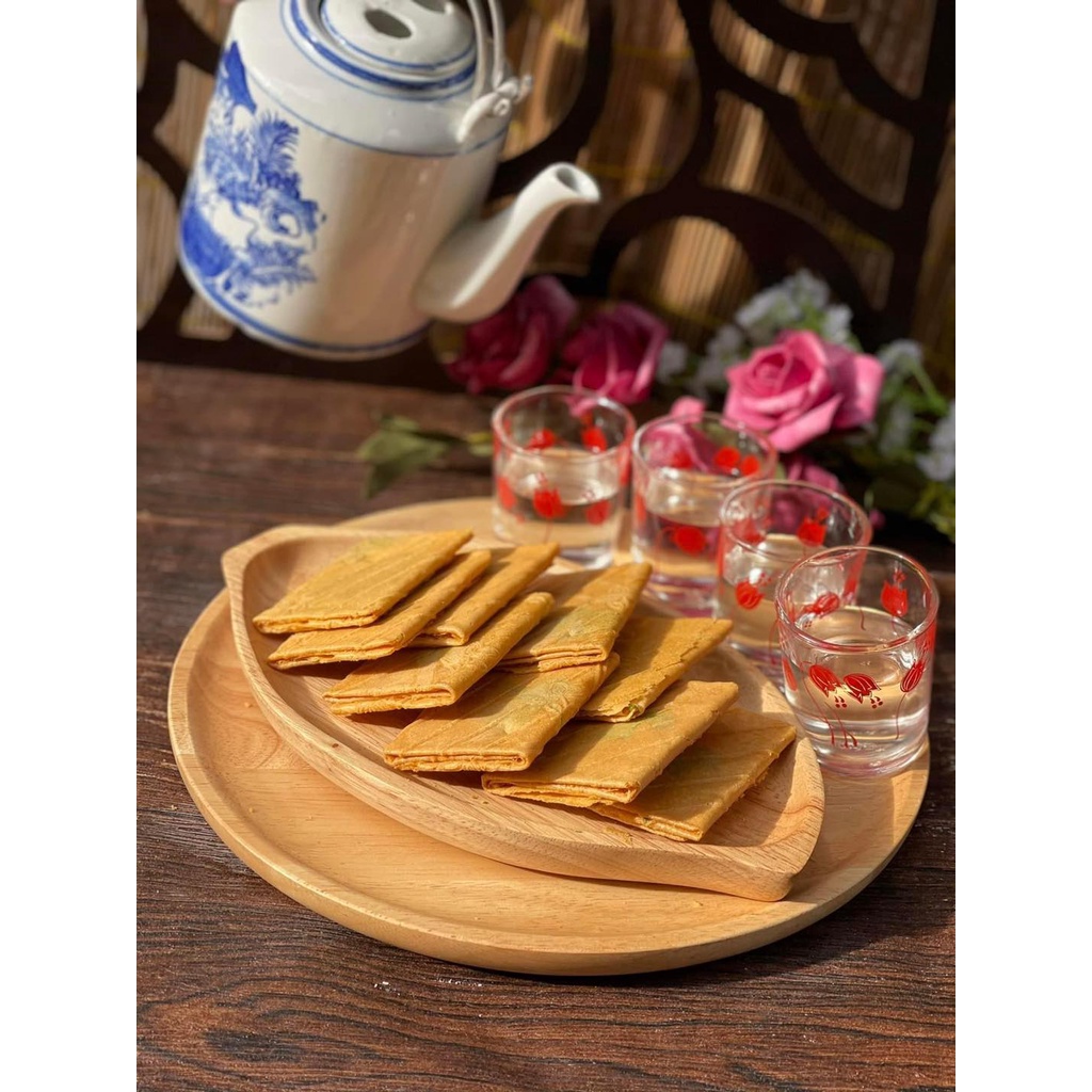 1 Kg  Bánh Kẹp ngò vàng nhân bơ đậu phộng