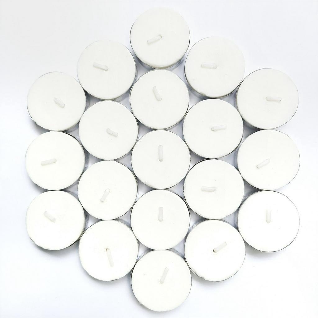 Combo 10 viên nến tealight đốt đèn xông tinh dầu cháy 2h và 4h màu trắng, vàng, đỏ