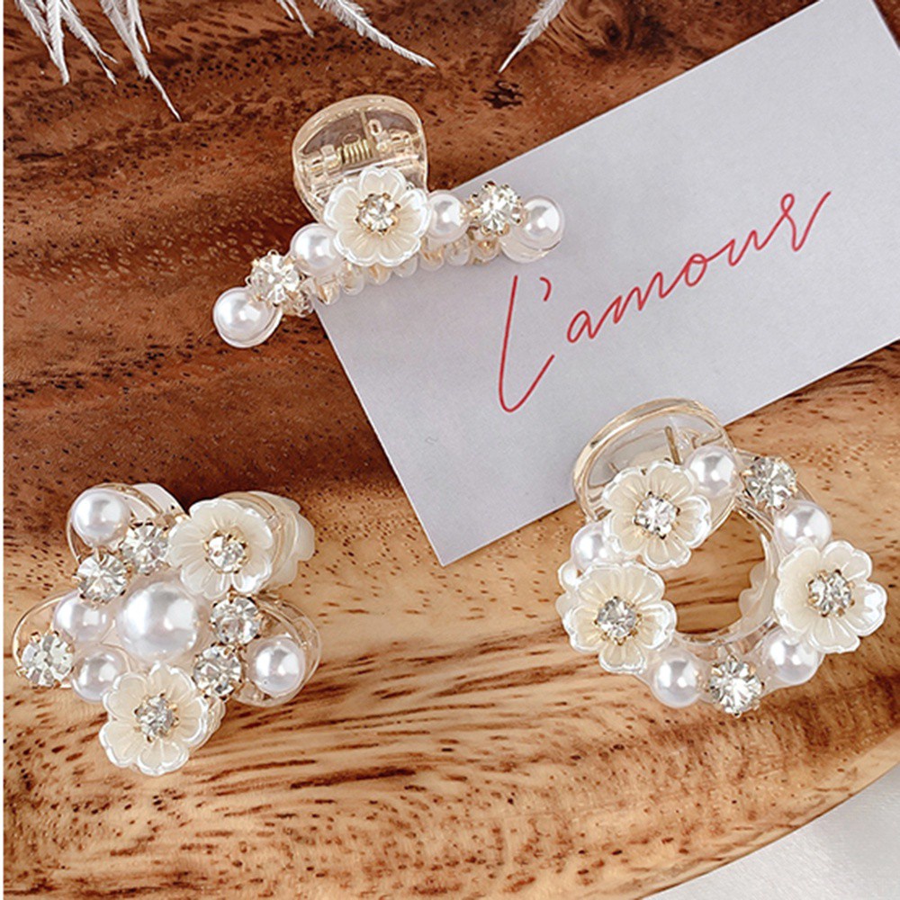 Kẹp Tóc Hình Vỏ Sò Đính Đá Dễ Thương Dành Cho Bạn Nữ