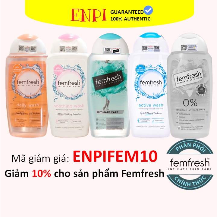 Dung dịch vệ sinh Femfresh UK [PHÂN PHỐI CHÍNH HÃNG]