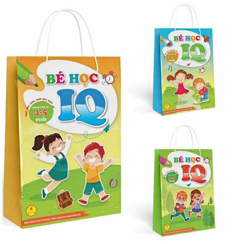 Sách - Bé Tô Màu - Bé Học IQ 3- 6 Tuổi ( 8 Cuốn )