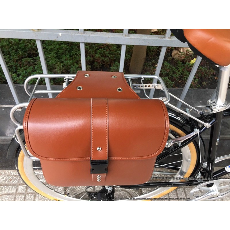 Túi da treo baga sau xe đạp