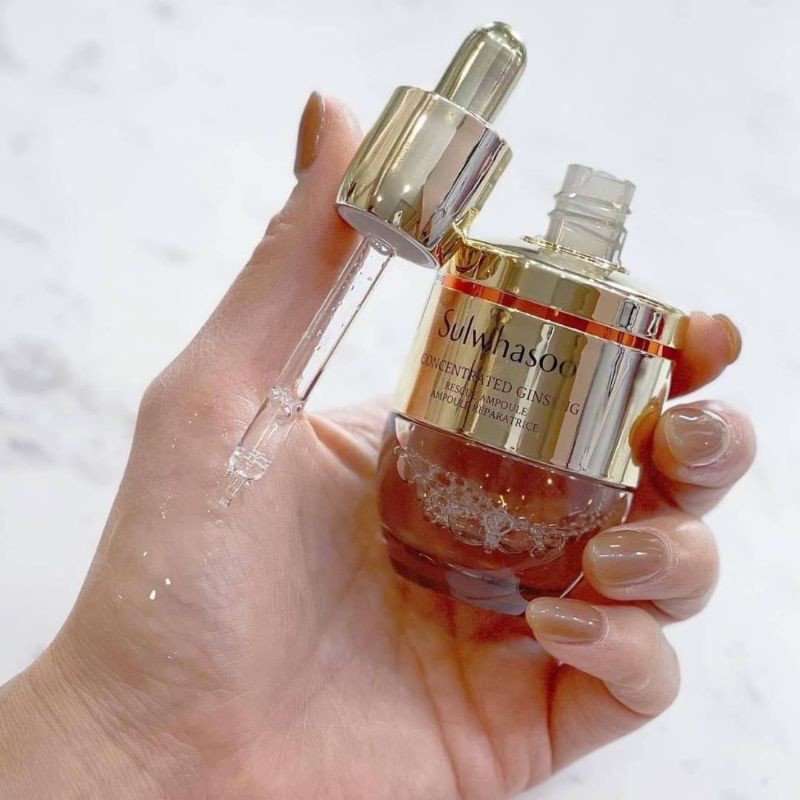 Bịch 12 Gói Tinh Chất Nhân Sâm Cô Đặc Sulwhasoo Concentrated Ginseng Rescue Ampoule 1ml - Phục hồi, tái tạo làn da