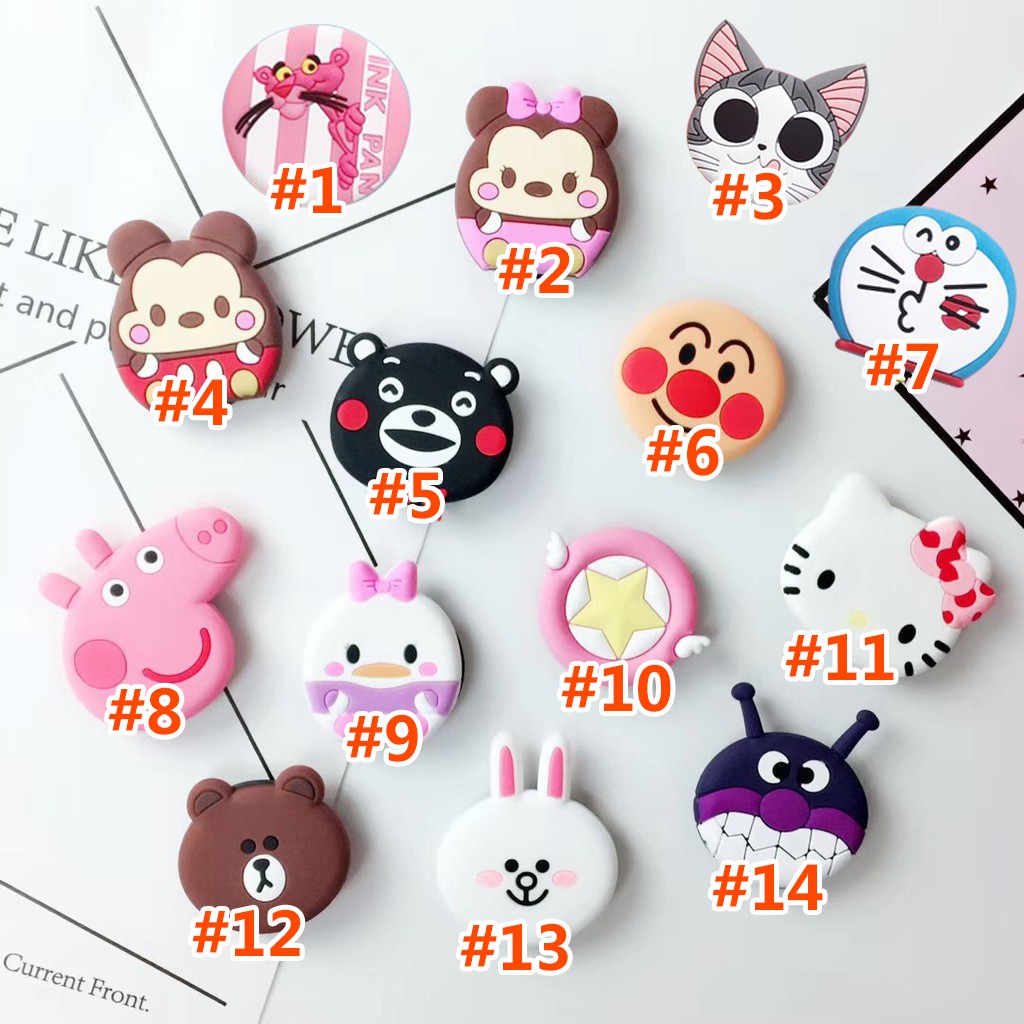 Đế điện thoại di động popsocket hoạt hình 3d