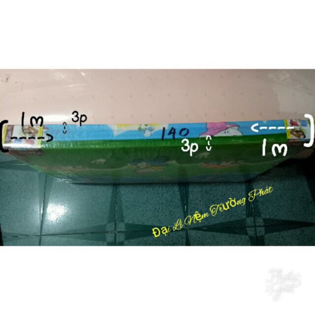 NỆM PE 1m0 x2x 3cm(phân) Korea.