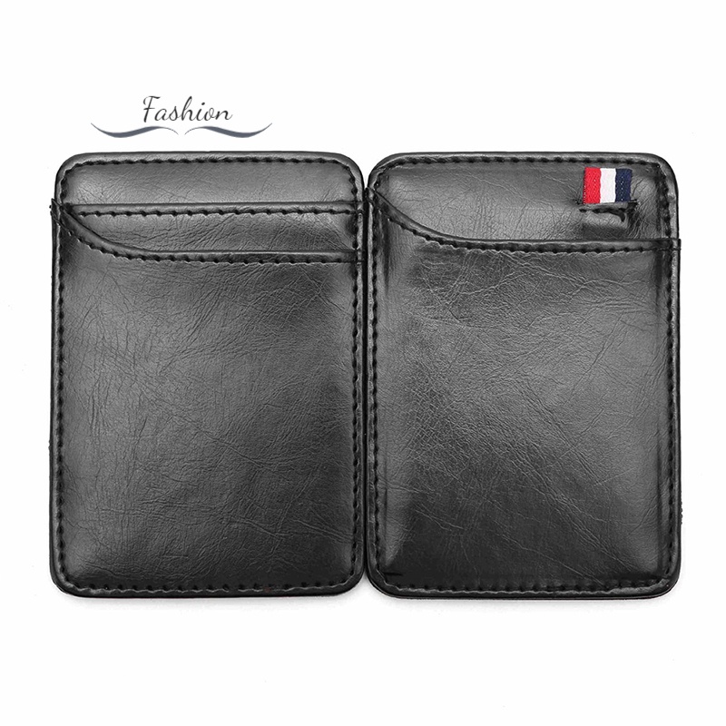 Ví da PU siêu mỏng đựng tiền và thẻ tín dụng cho nam