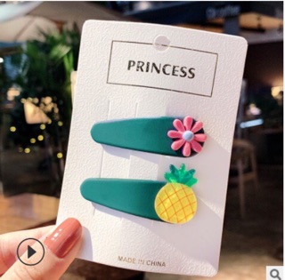 Set 2 kẹp tóc hoa quả cho bé yêu