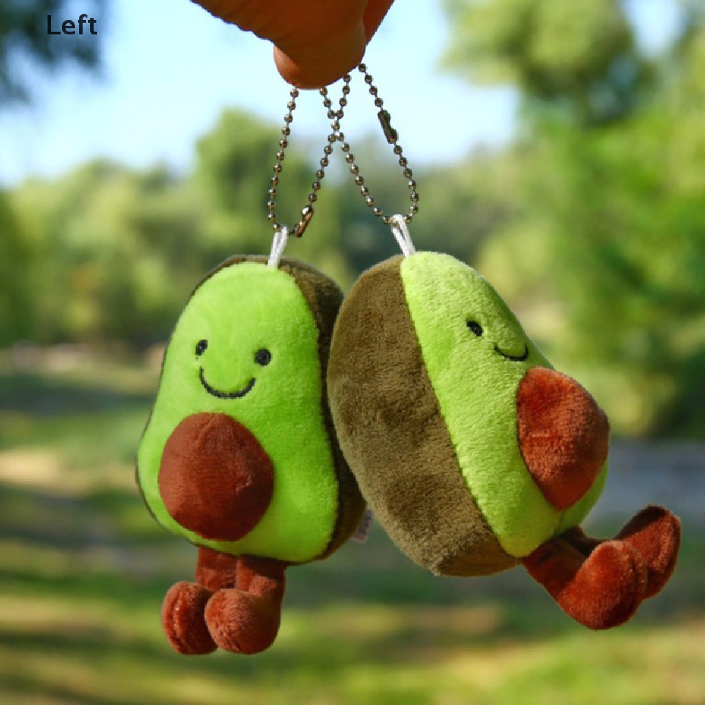 Móc khóa hình quả bơ nhồi bông dễ thương dùng làm quà tặng
