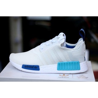 Giày thể thao runner nmd trắng xanh