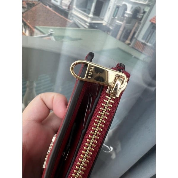 PASS FURLA Ví gấp da cá sấu loại cá sấu