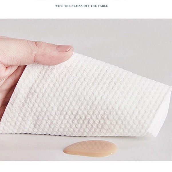 Khăn lau mặt dùng 1 lần đa năng Uli nội địa Trung lau khô lau ướt - thay thế khăn vài thông thường
