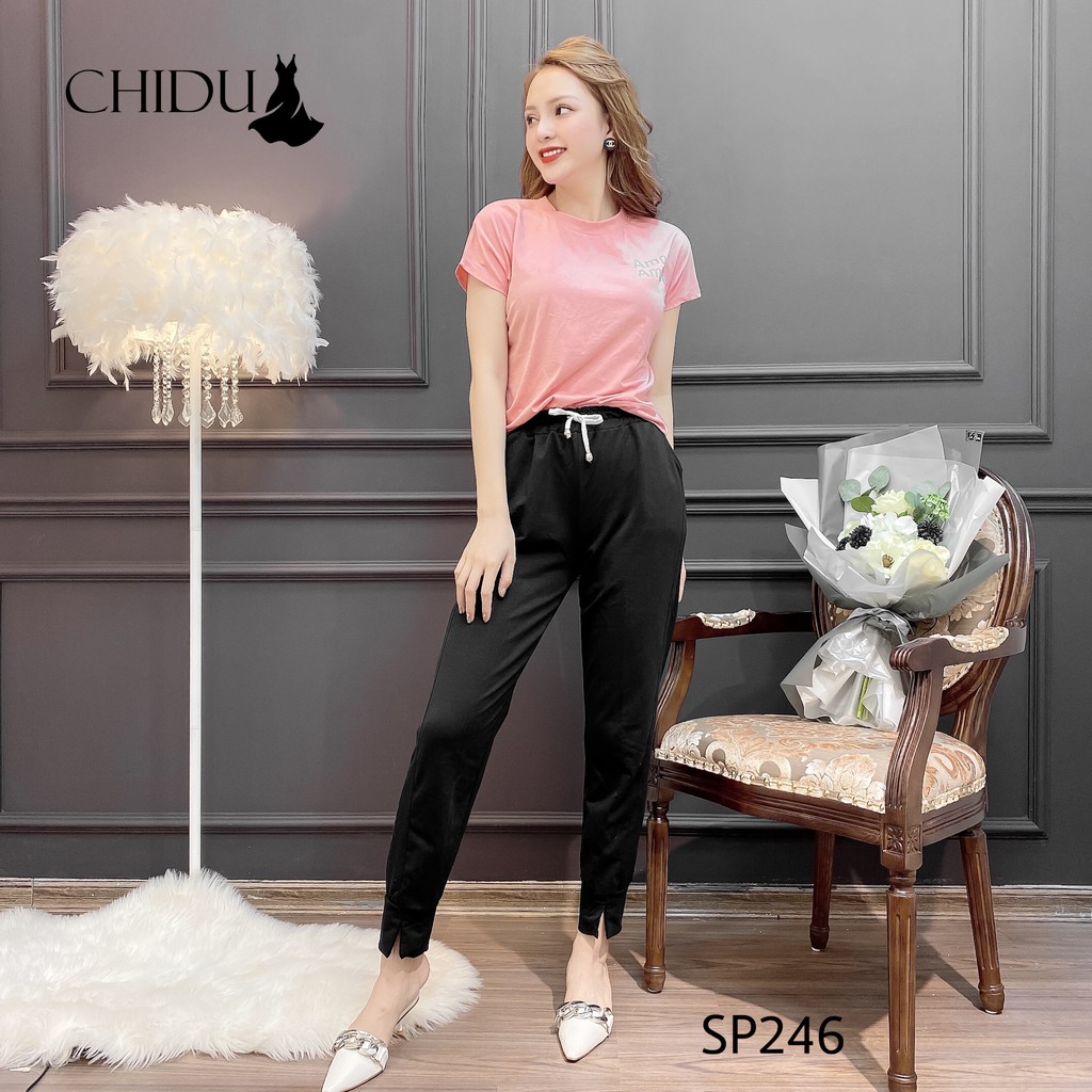 [ Mã WASTRUN4 giảm 10% tối đa 30K đơn 99K] CHIDU Set đồ thể thao nữ ngắn tay SP246