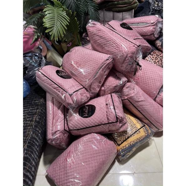 Ga gối nỉ nhung Ong - sét 3 món