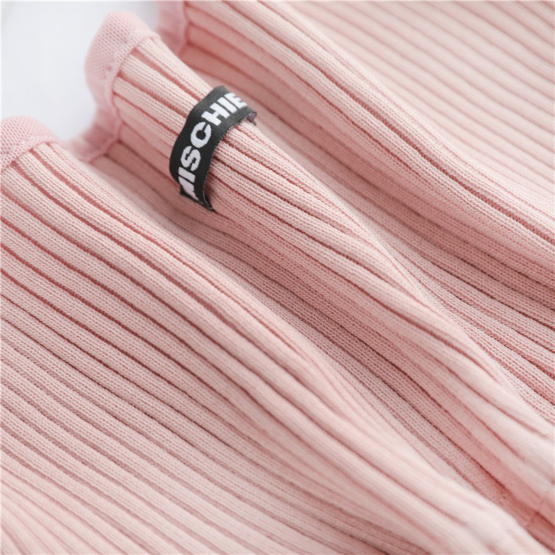 Xiaozhainv Áo Camisole Form Ôm Họa Tiết Thêu Hình Chữ Cái