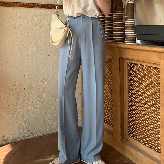 Quần Dài Lưng Cao Dáng Rộng Phong Cách Thời Trang 40522 | BigBuy360 - bigbuy360.vn