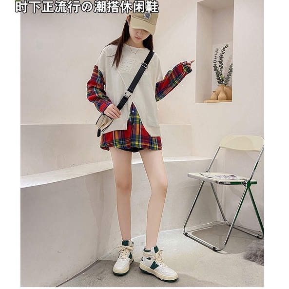 Giày thể thao đạp xe cổ cao phong cách Hàn Quốc mùa thu đông 2021 dành cho phái nữ