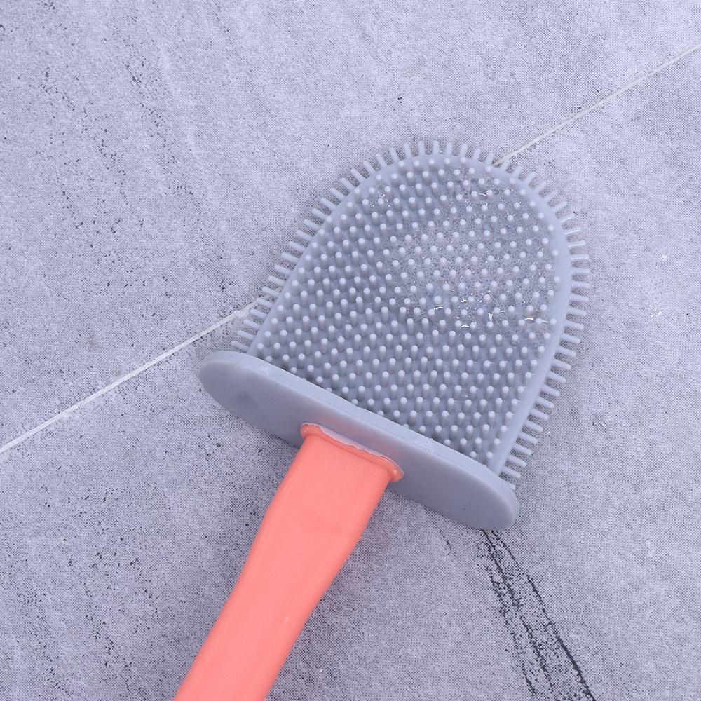 PISTA Giá Đỡ Bàn Chải Vệ Sinh Toilet Gắn Tường Kèm Nắp Đậy Bằng Silicone Tiện Lợi